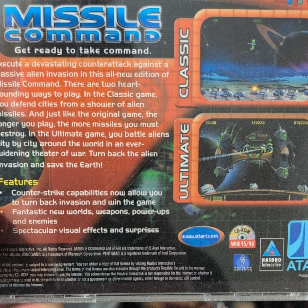 Missile Command Blue Video Game - Picture 3 of 3